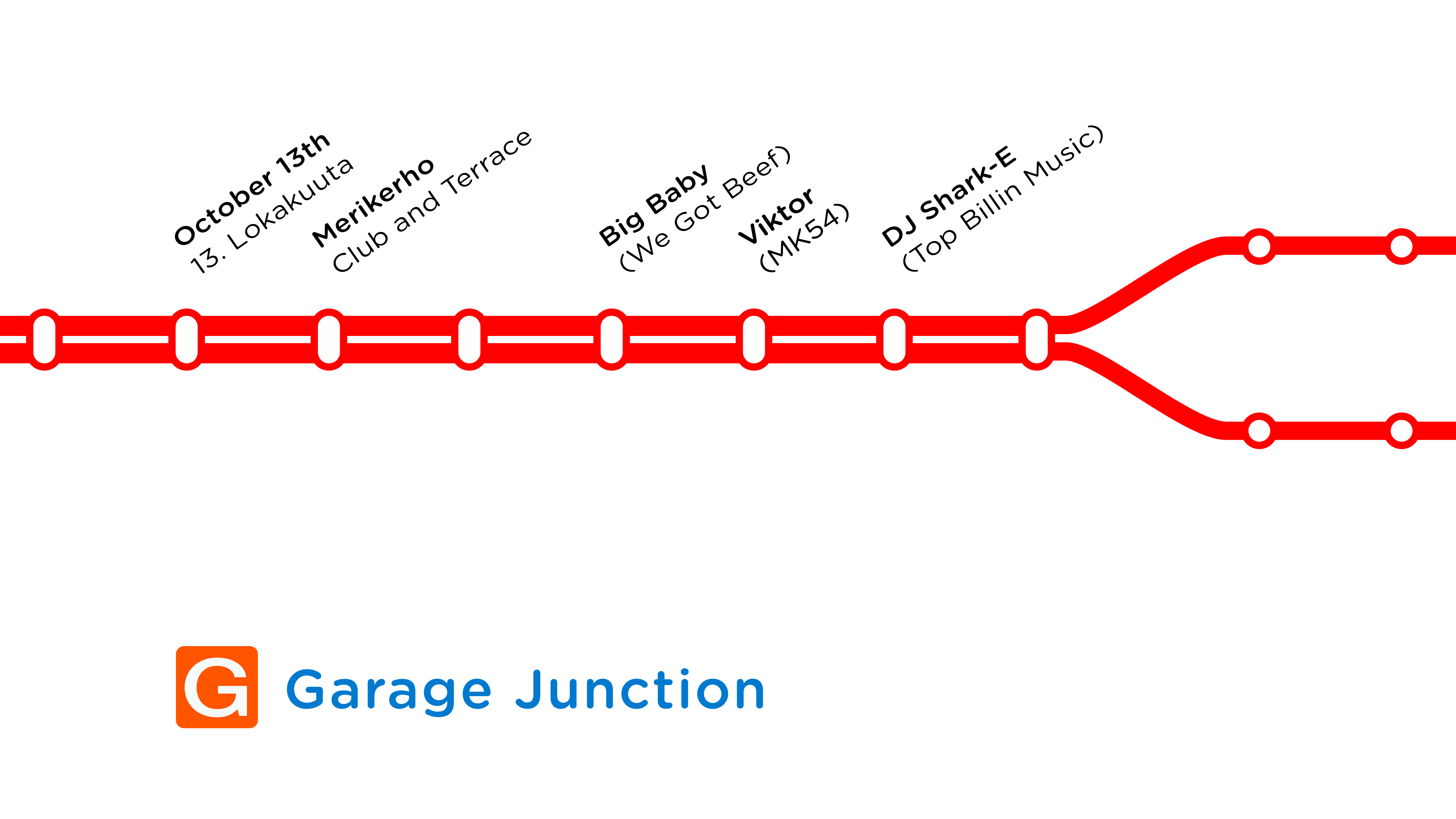Garage Junction event brand horizontal lockup