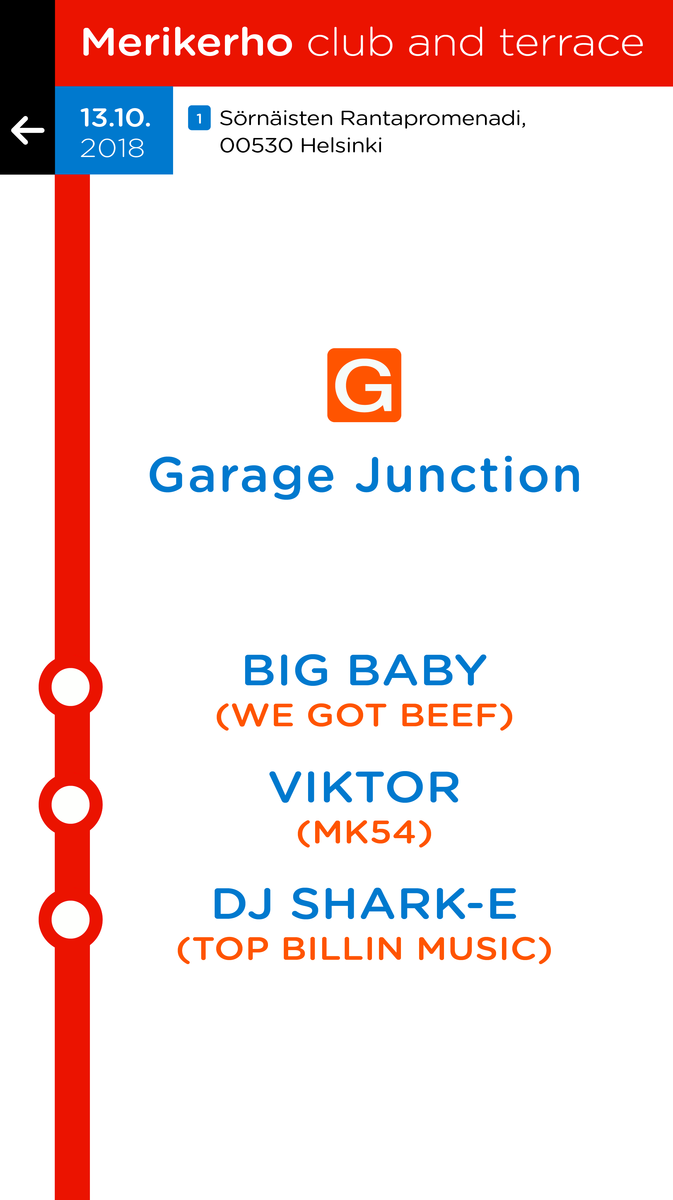 Garage Junction event poster
