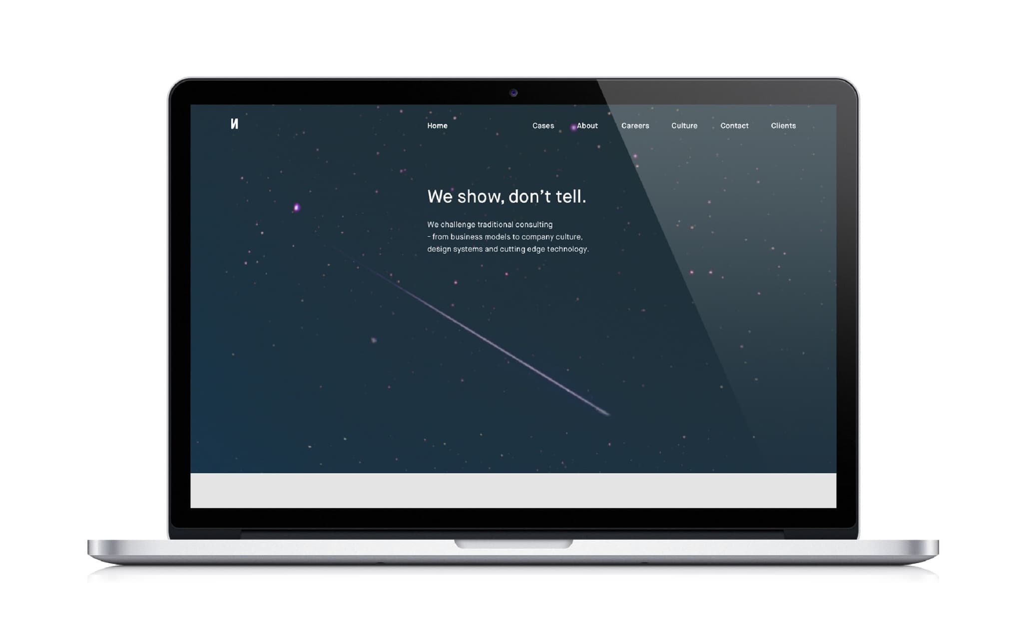 New Things Co website homepage design