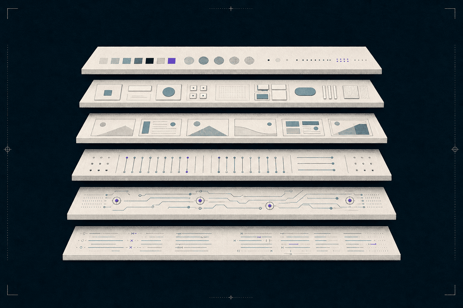 Six-layer minimum viable agent-ready design system stack