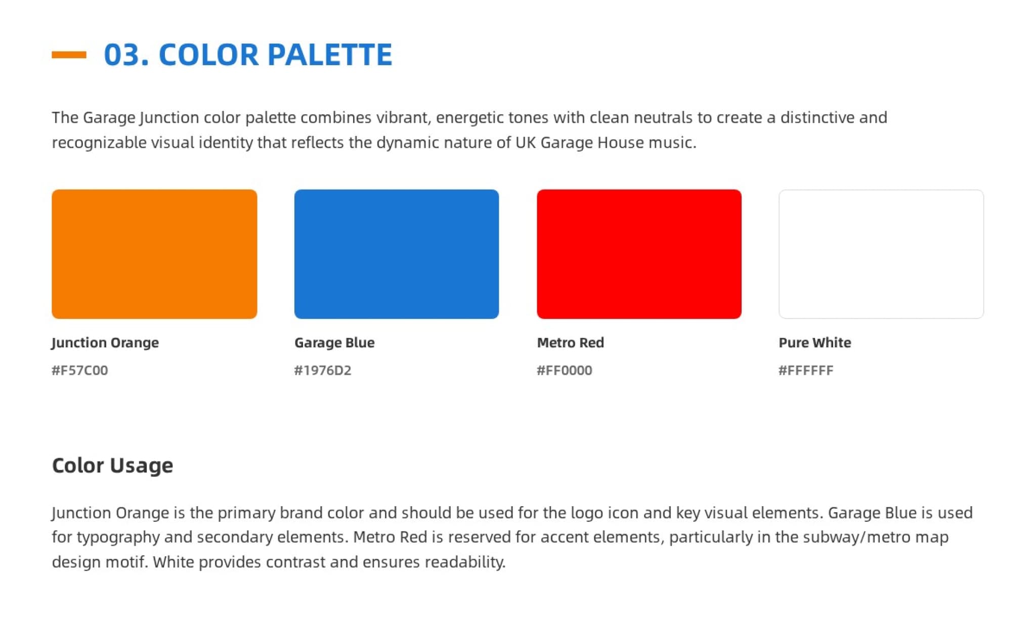 Garage Junction color system documentation
