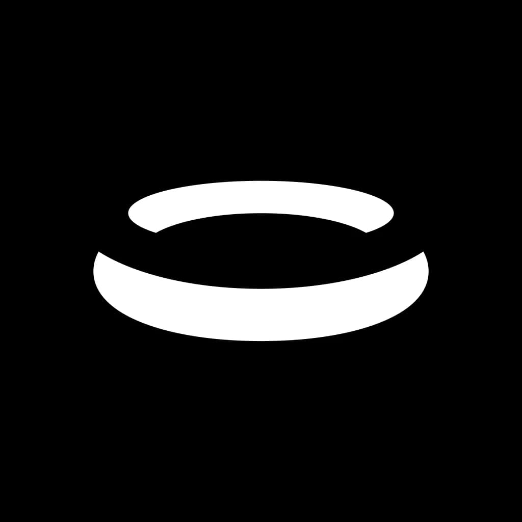 Ring Stats app icon: a white split ring on a black rounded square