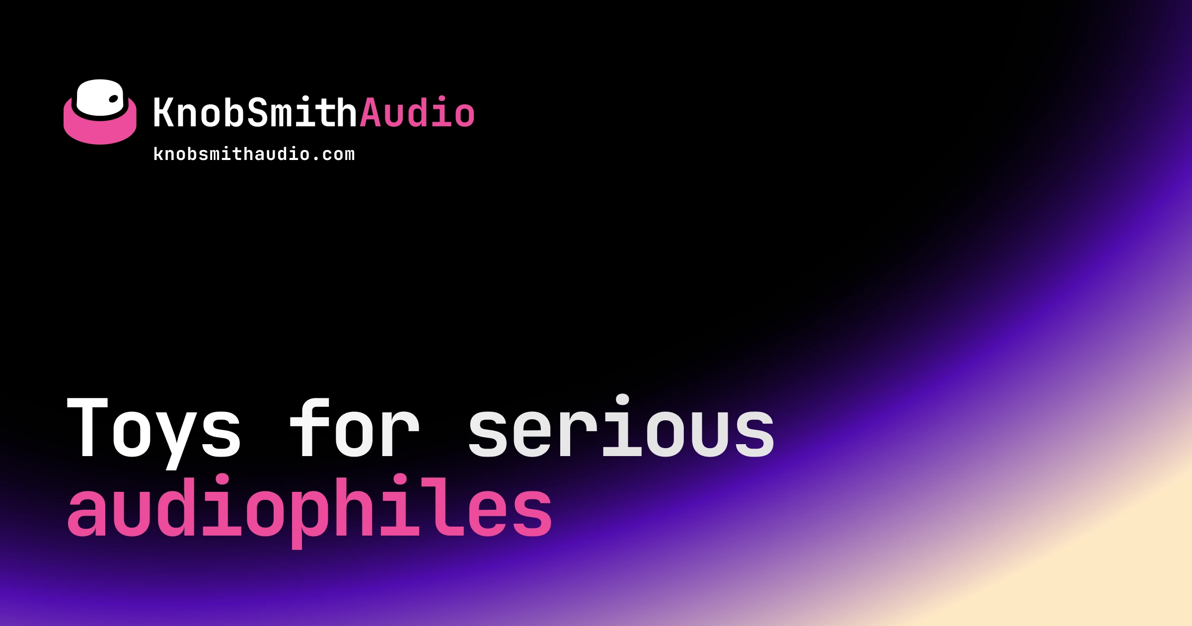 KnobSmith Audio social media preview card