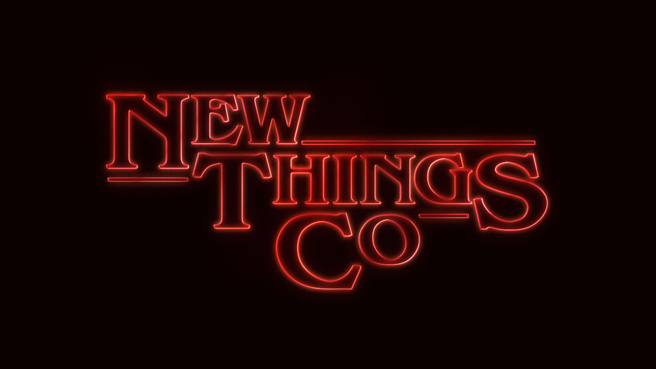 Stranger Things Co parody logo for Halloween